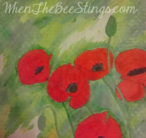 Watercolor Poppies